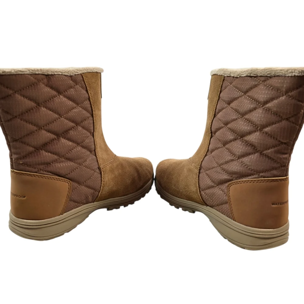 Columbia Women's Ice Maiden Slip III‎ Waterproof Faux Fur Snow Boots Brown, Sz 8